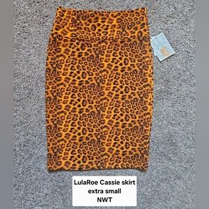 LuLaRoe Cheetah Print Pencil Skirt NWT